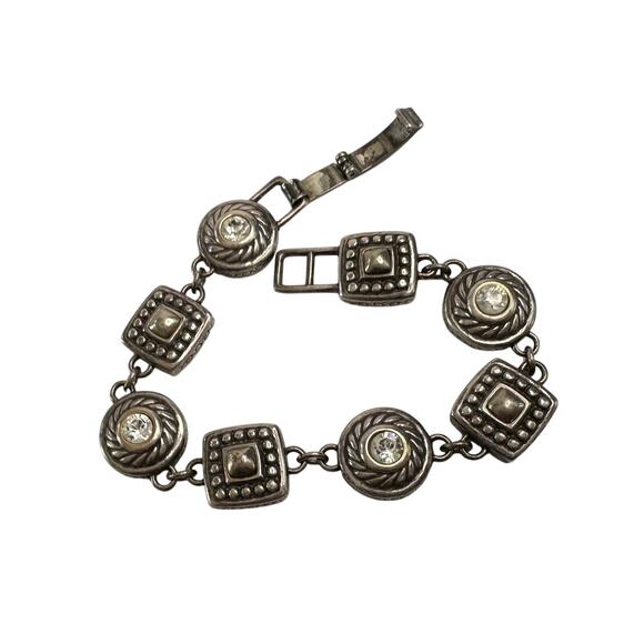 Brighton Heiress Crystal Link Bracelet, Hearts on Back Side instead of Crystals - Picture 15 of 16